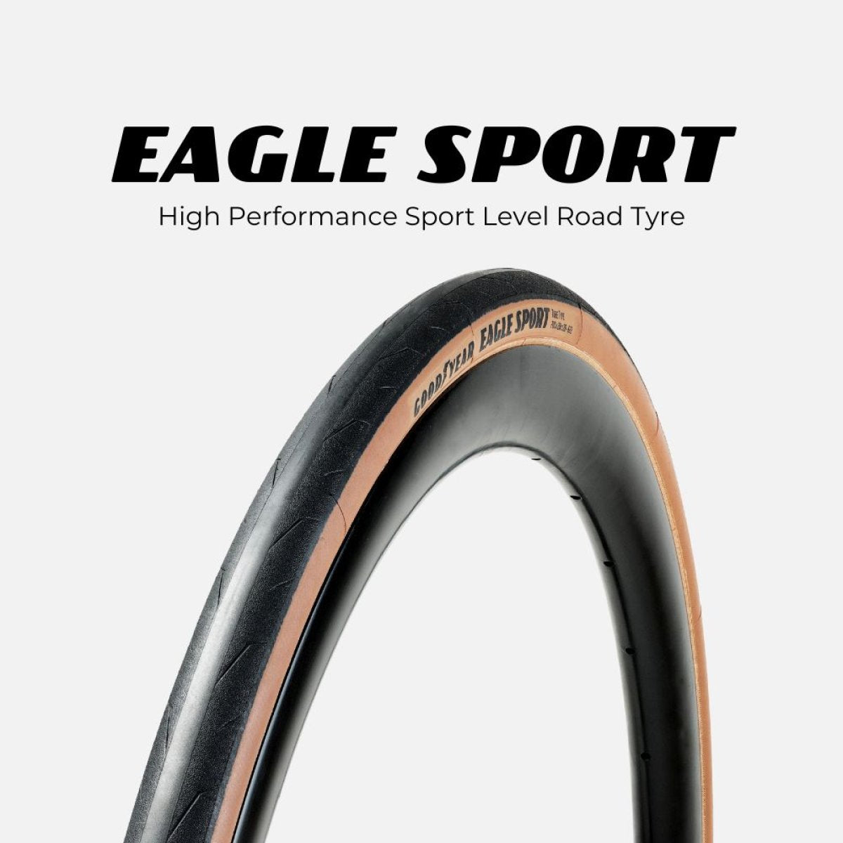 GOODYEAR ROAD TYRE - EAGLE SPORT TUBE TYPE - 28MM - TAN