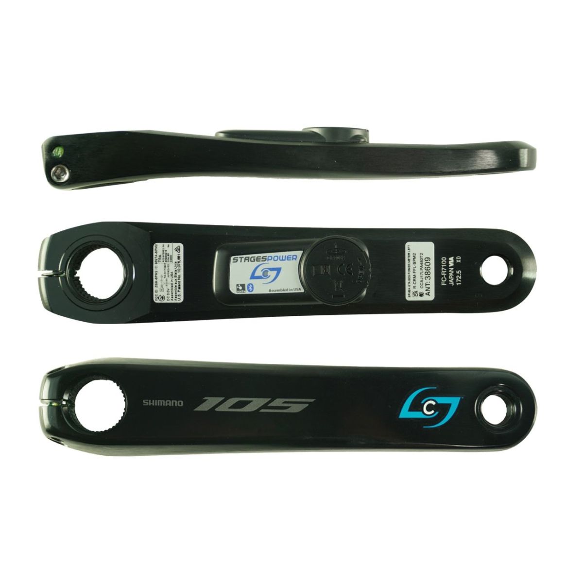 STAGES - 105 R7100 LEFT ARM POWER METER - BLACK