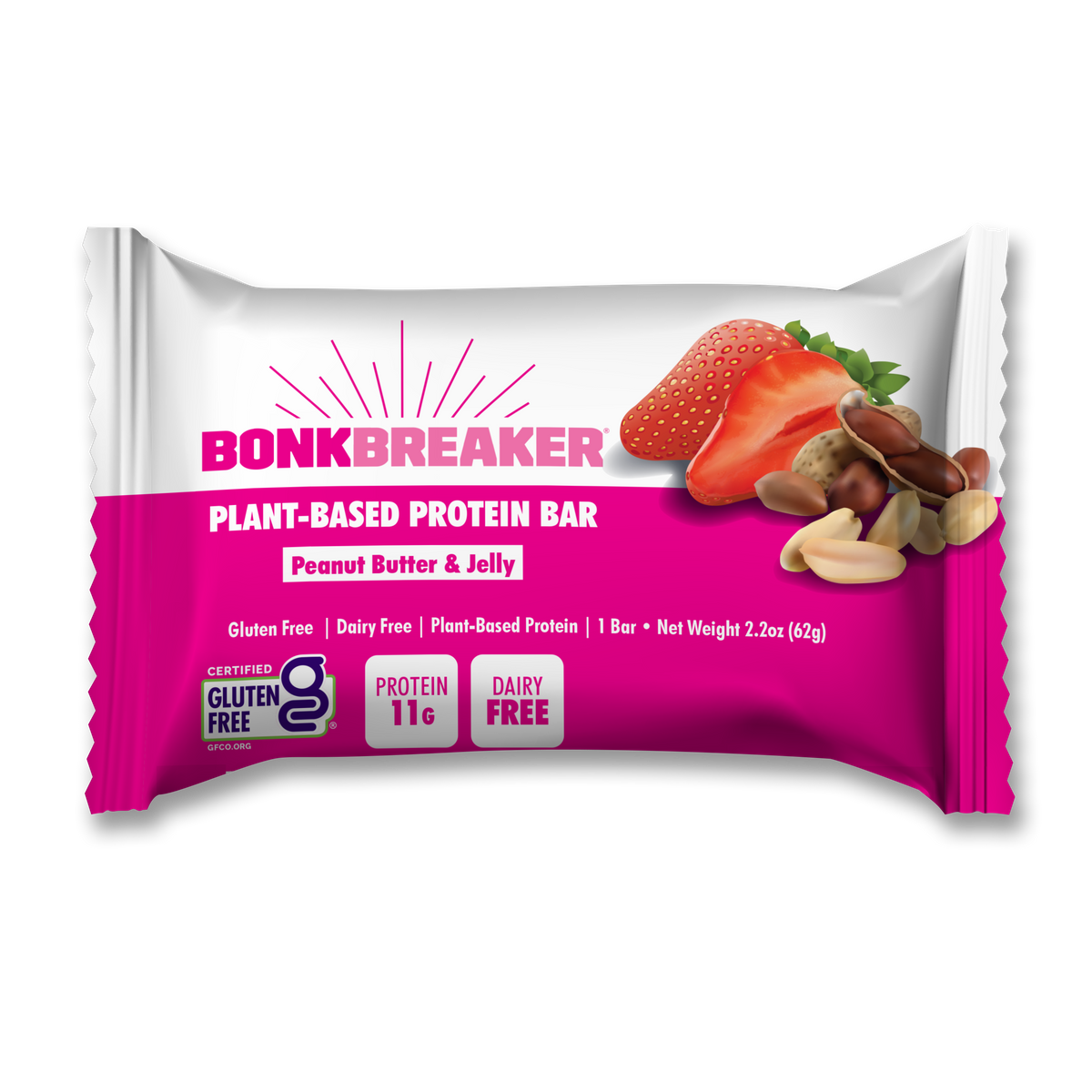 Bonk Breaker Peanut Butter & Jelly Protein + Energy Bars