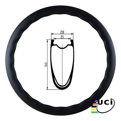 DK Composite Road Wave 50 Wheelset