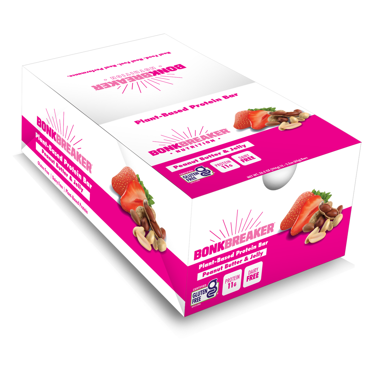 Bonk Breaker Peanut Butter & Jelly Protein + Energy Bars